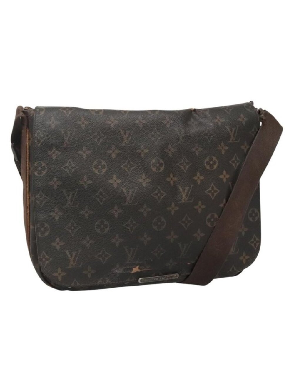 Authentic LOUIS VUITTON Monogram Messenger MM Beaubourg Shoulder Bag M97038 LV